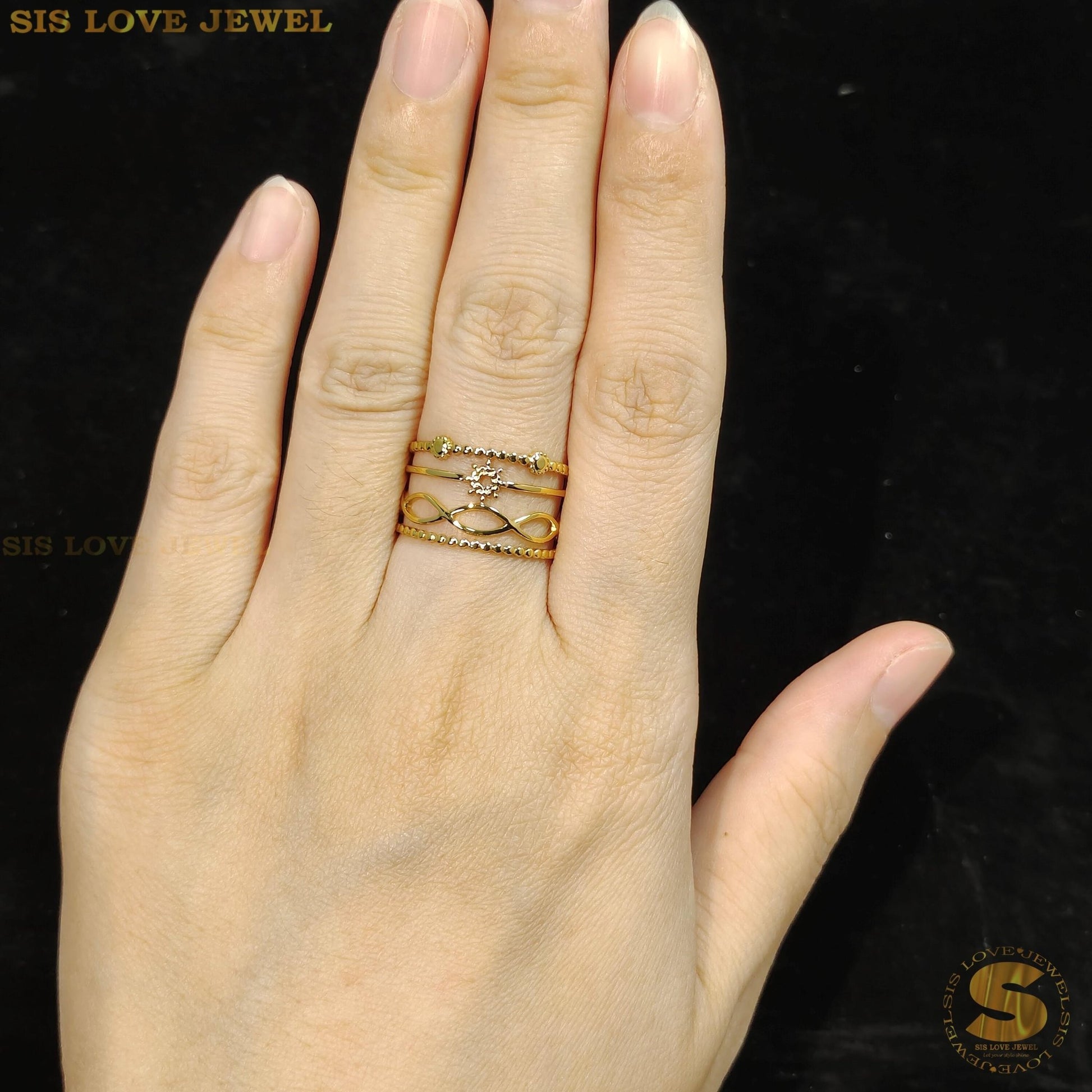Mini Sphere Adjustable Ring R065