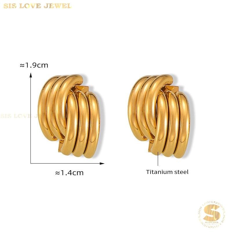 Minimalist Cross Stud Earrings S032