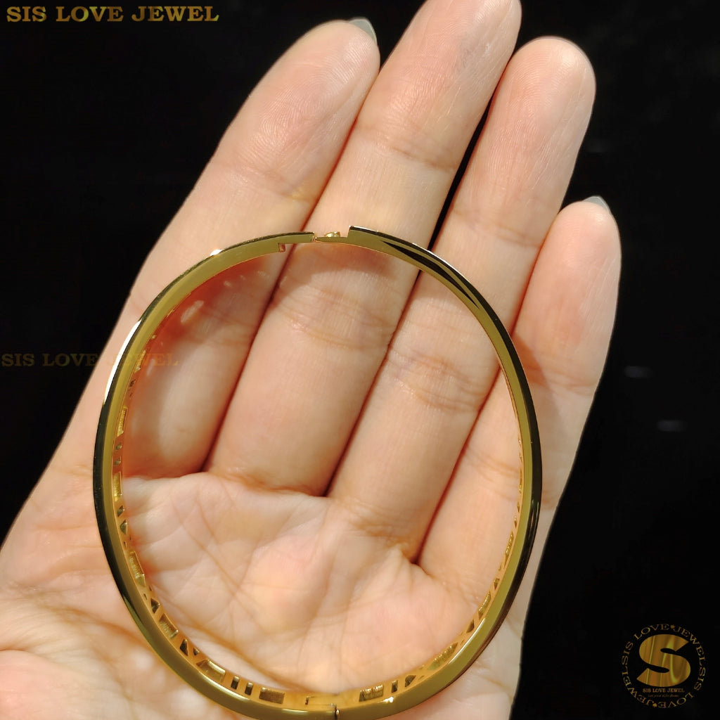 Roman Oval Bangle H037