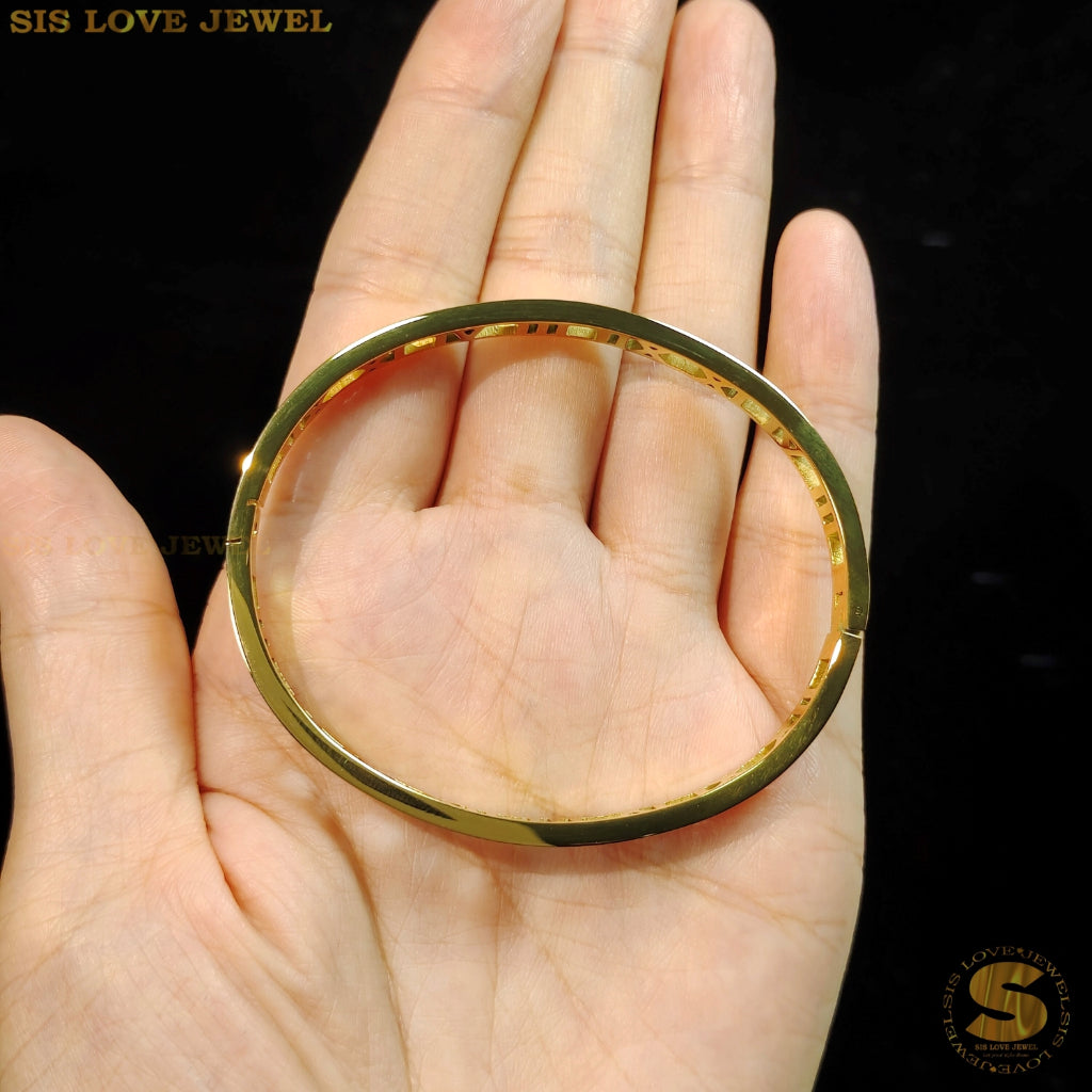 Roman Oval Bangle H037