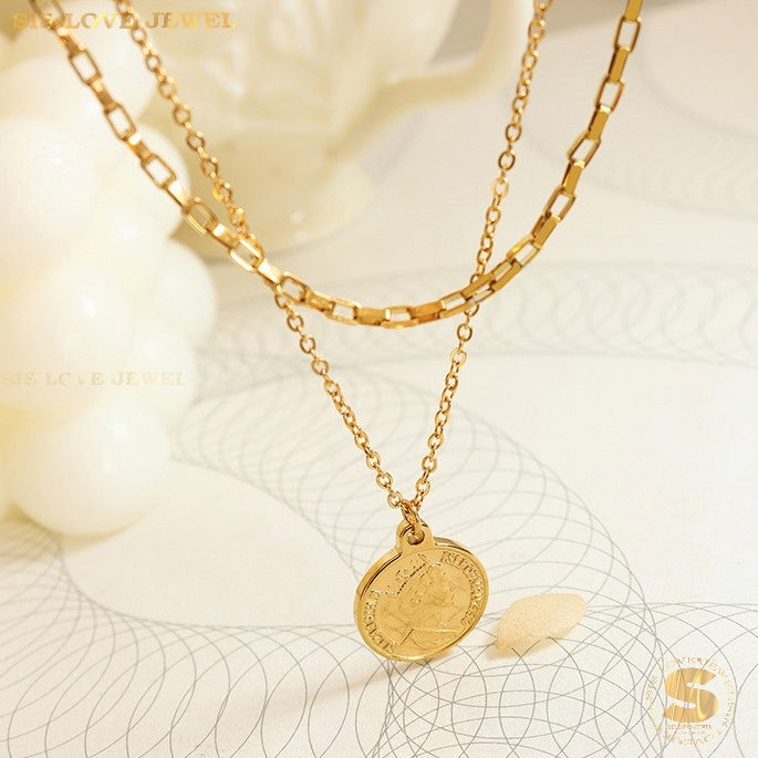 Double Layers Necklace N035