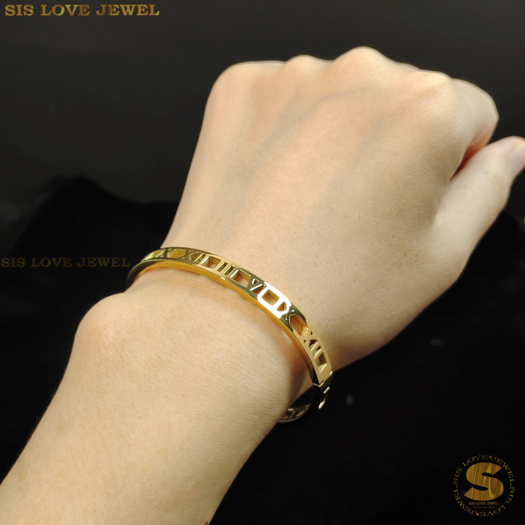 Roman Oval Bangle H037