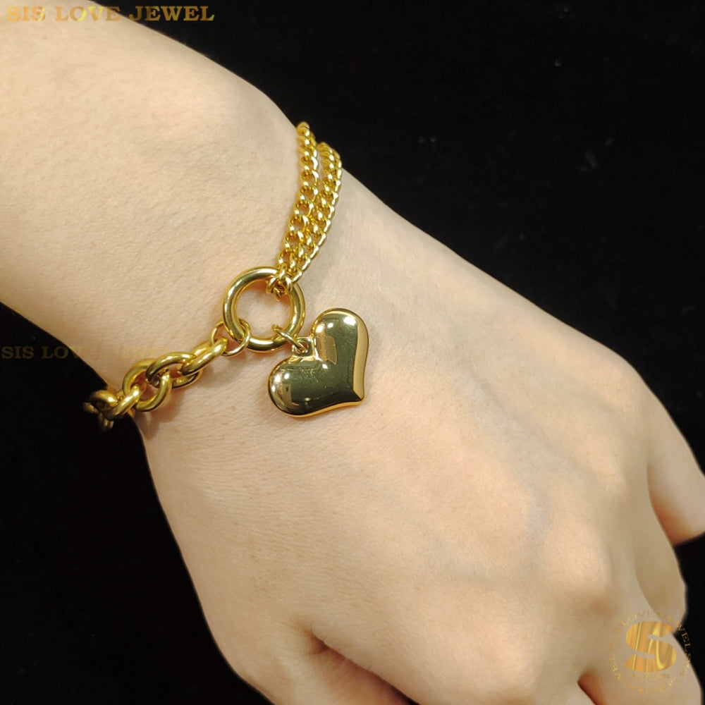Heart Tag Bracelet B011