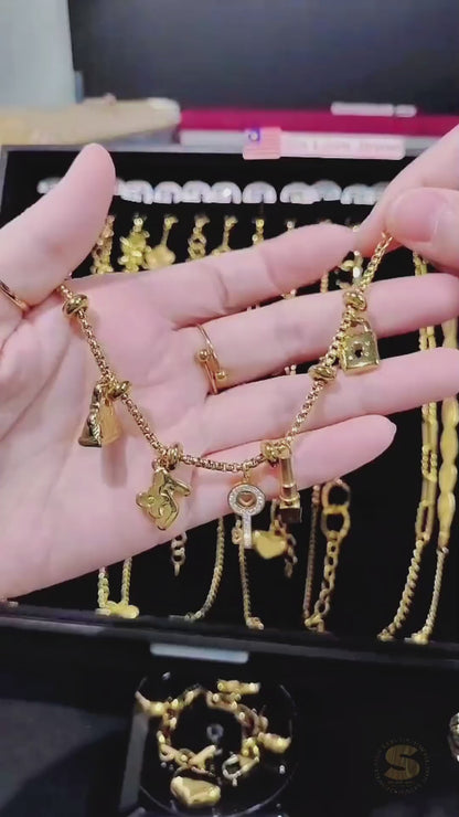 Key Bag Charm Bracelet B165