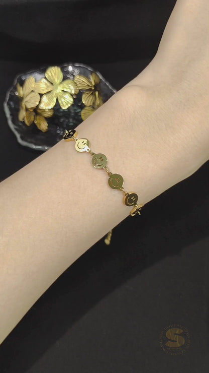 Smile Face Chain Bracelet B155