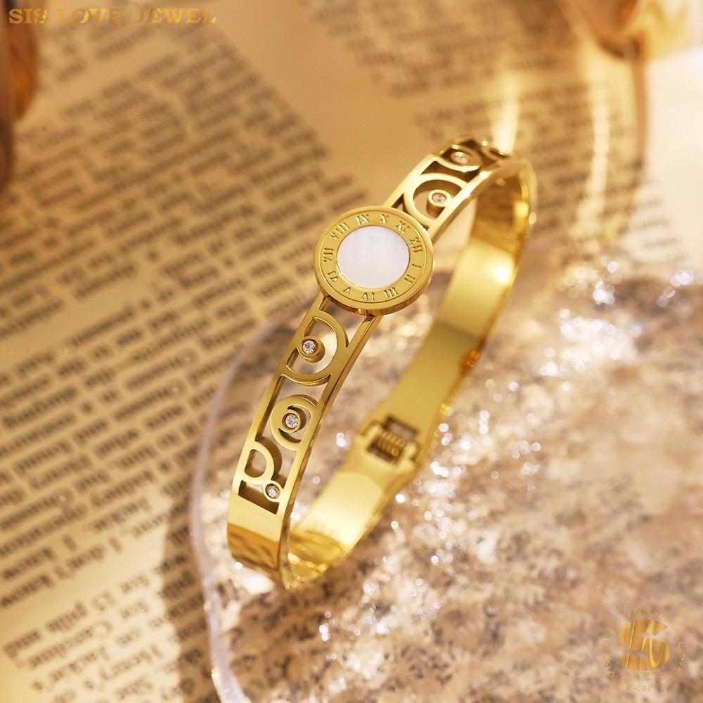 Roman Numbers Bangle H129