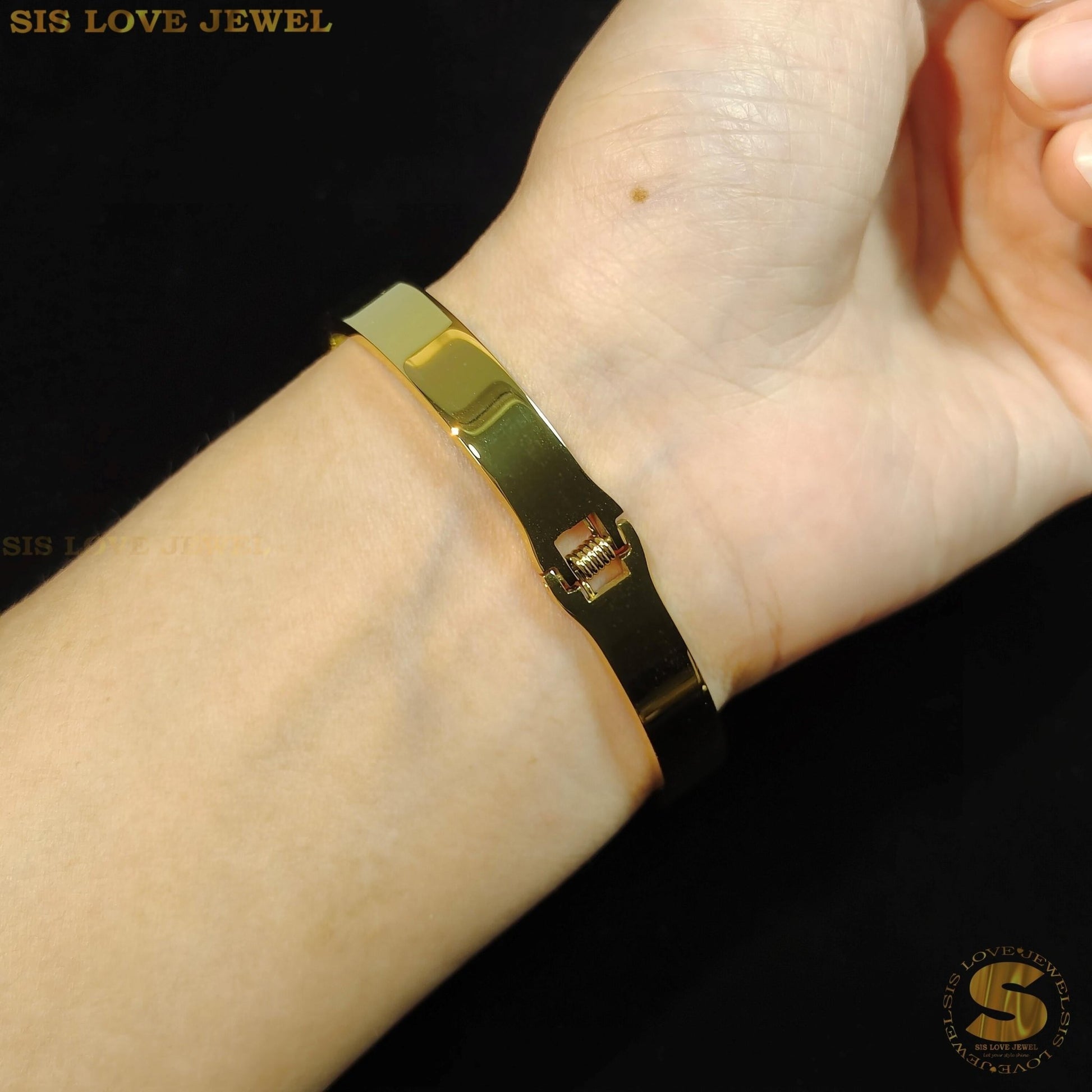 Roman Numbers Bangle H129