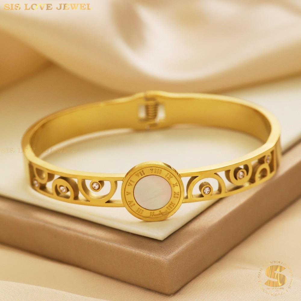 Roman Numbers Bangle H129