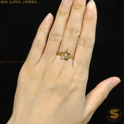 Royal Crown Adjustable Ring R083