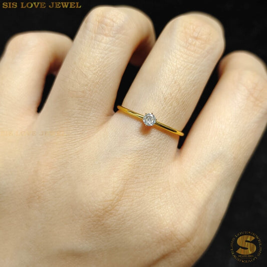 Simple Zirconia Ring R053