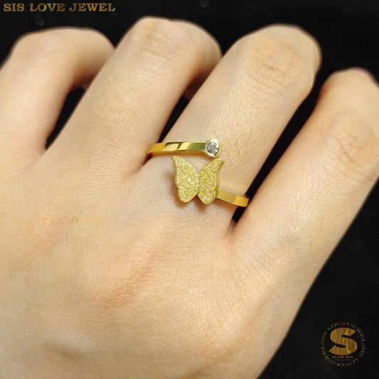 Butterfly Adjustable Ring R025