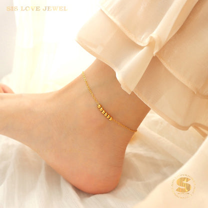 Bead Boba Anklet A014