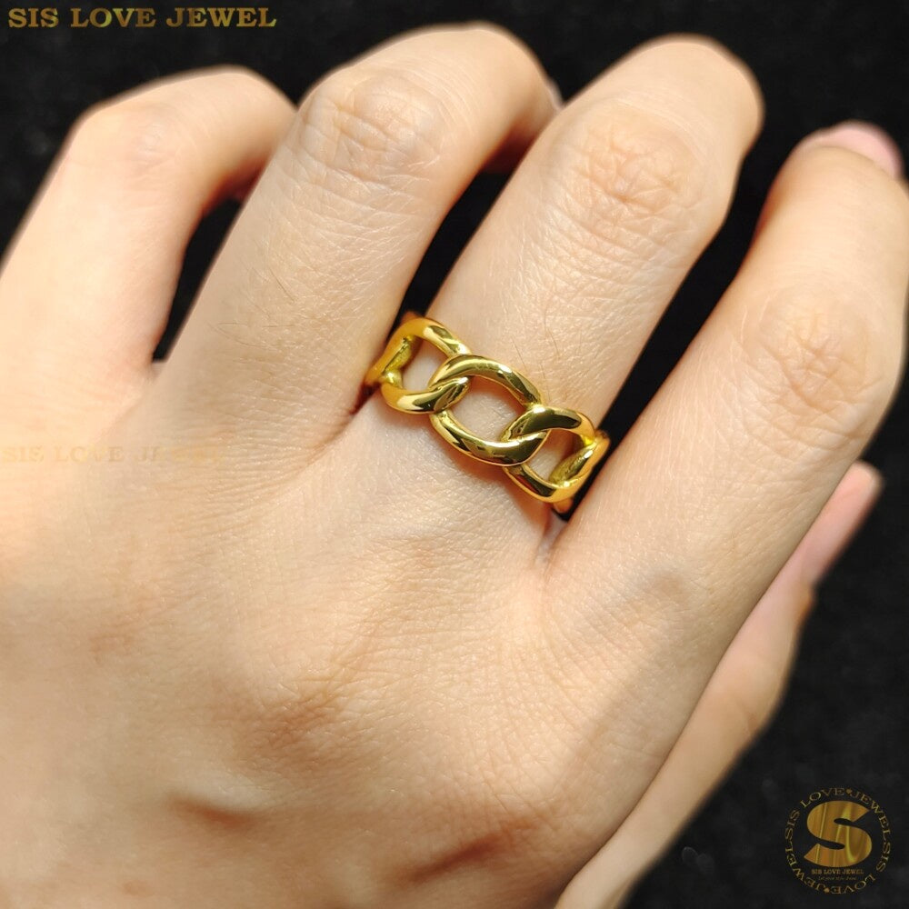 Cuban Adjustable Ring R039