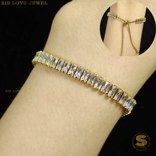 Zircon Adjustable Bracelet B036