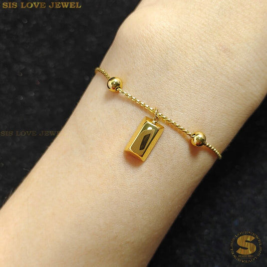 Gold Bar Adjustable Bracelet B097