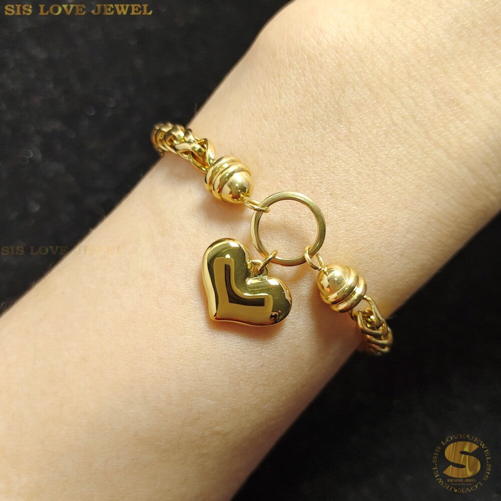 Love Heart Shell Bracelet B095