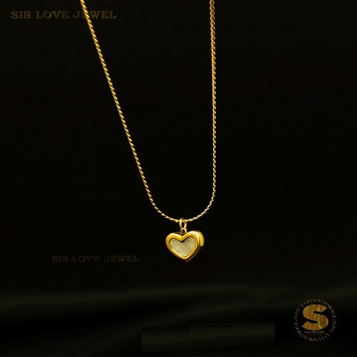 Shell Heart Necklace N021