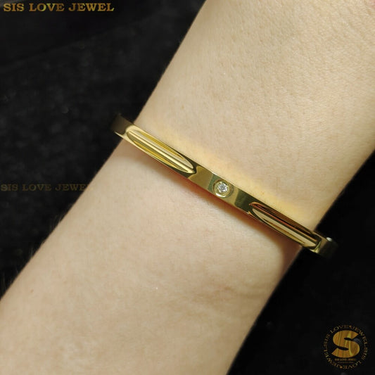 Zirconia Oval Bangle H071