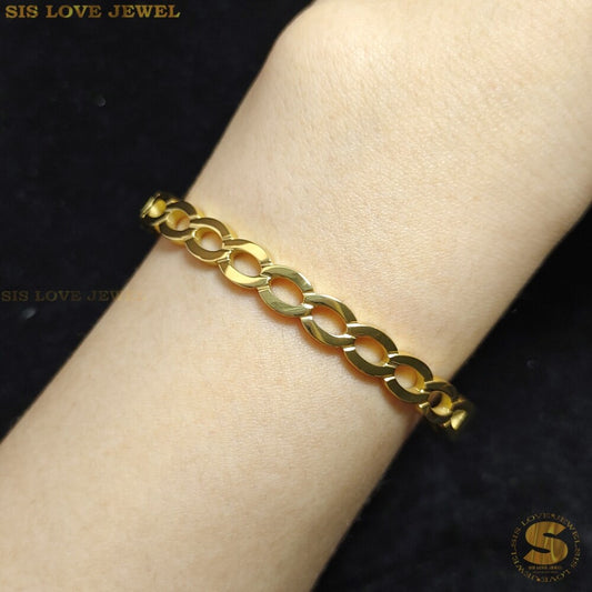 Cuban Oval Bangle H087