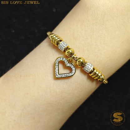 Heart Adjustable Bracelet B063