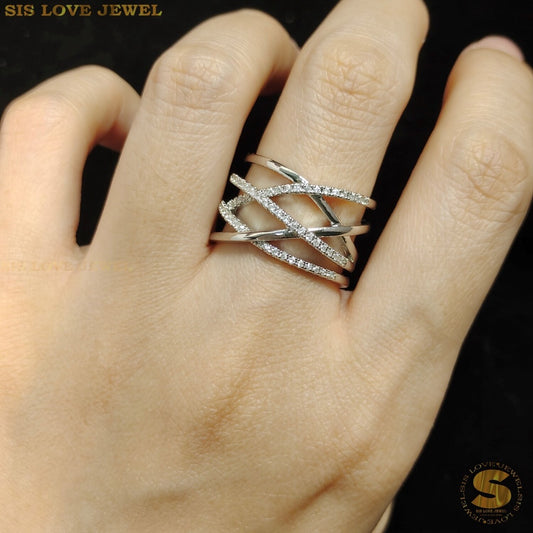 Zirconia Adjustable Ring R058