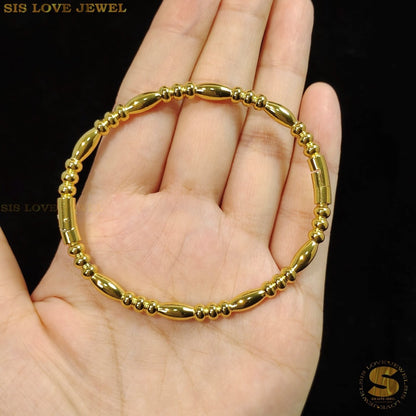 Minimalist Oval Bangle H095