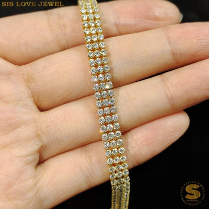 White Color Cubic Zirconia Bracelet B116