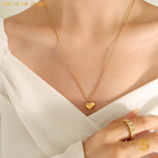 Heart Long Necklace N086-M