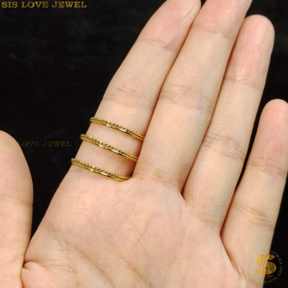 Beads 2 Layers Adjustable Ring R044