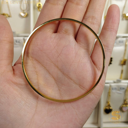 Thin Plain Round Bangle H005