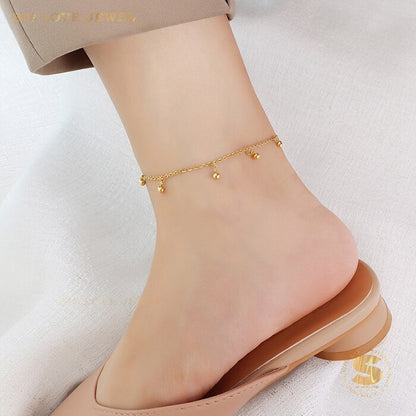 Bead Boba Anklet A001