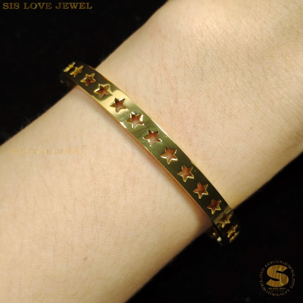 Star Oval Bangle H014