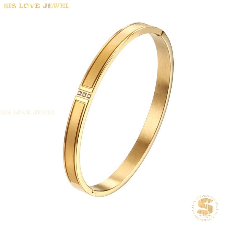 Simple Zirconia Bangle H051