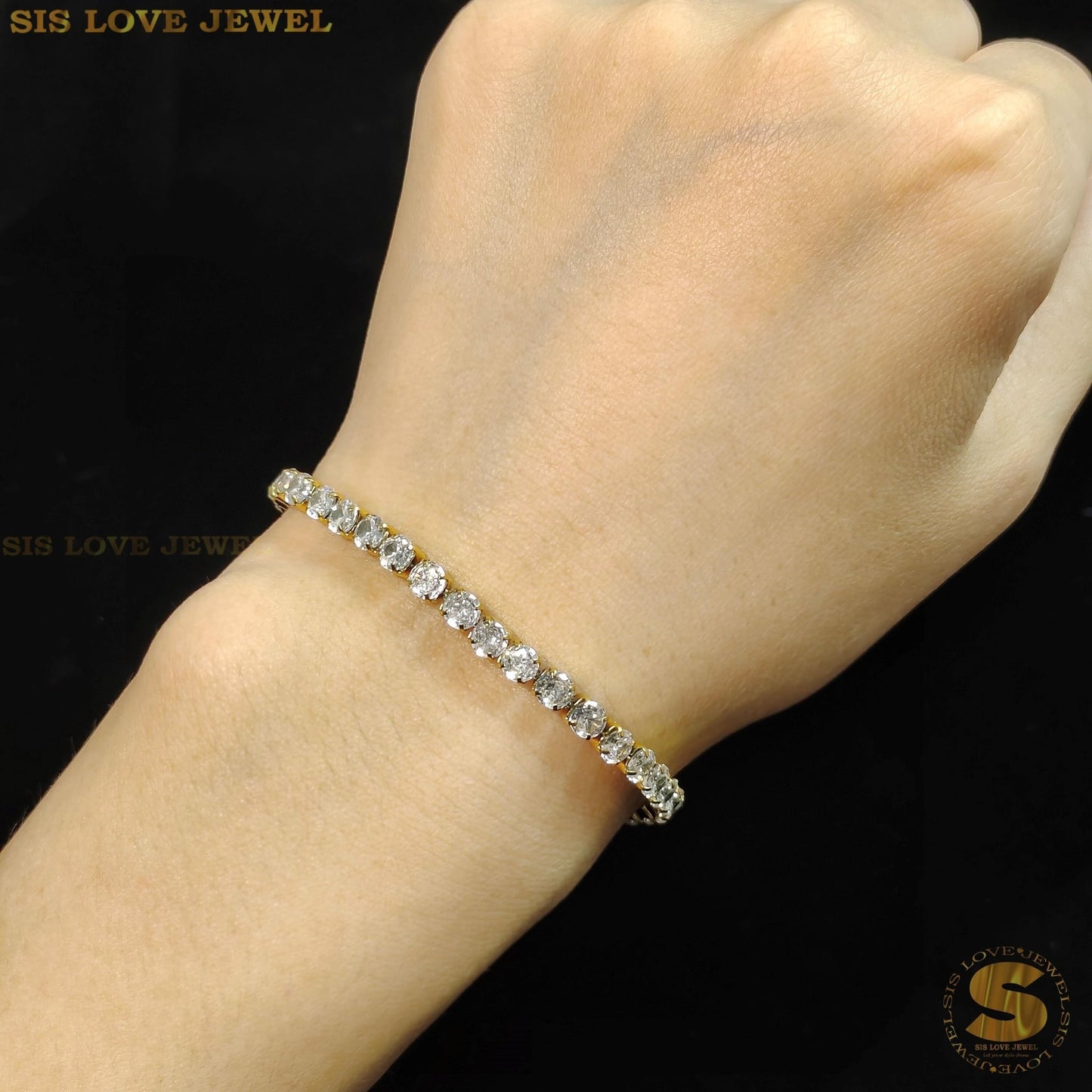 Tennis Bracelet B042 Gold