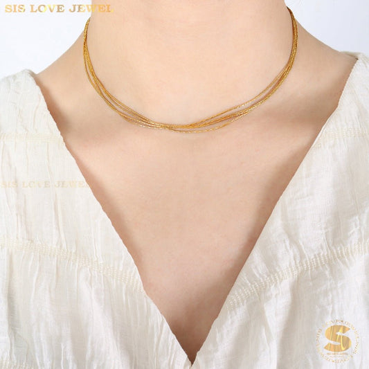The Serene Circle Necklace N089