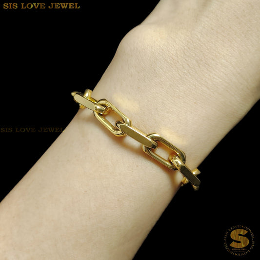 Thick Gold Chain Bracelet B101