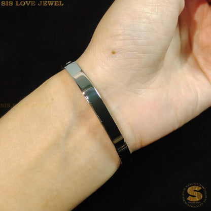 Trinity Sparkle Bangle H111 Silver