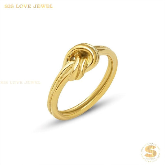Twist of Love Knot Ring R062