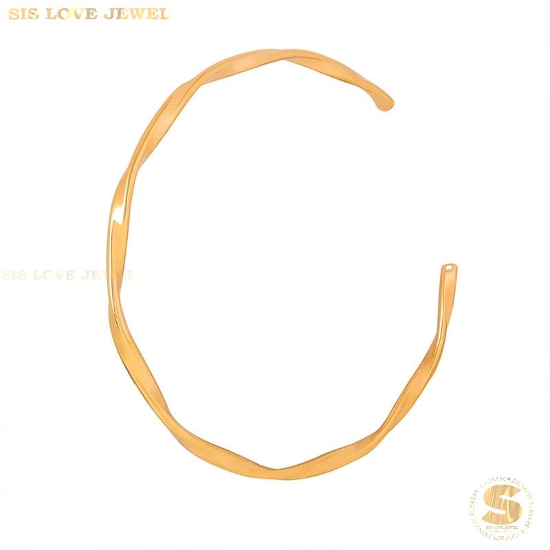 Twisted Adjustable Bangle H145
