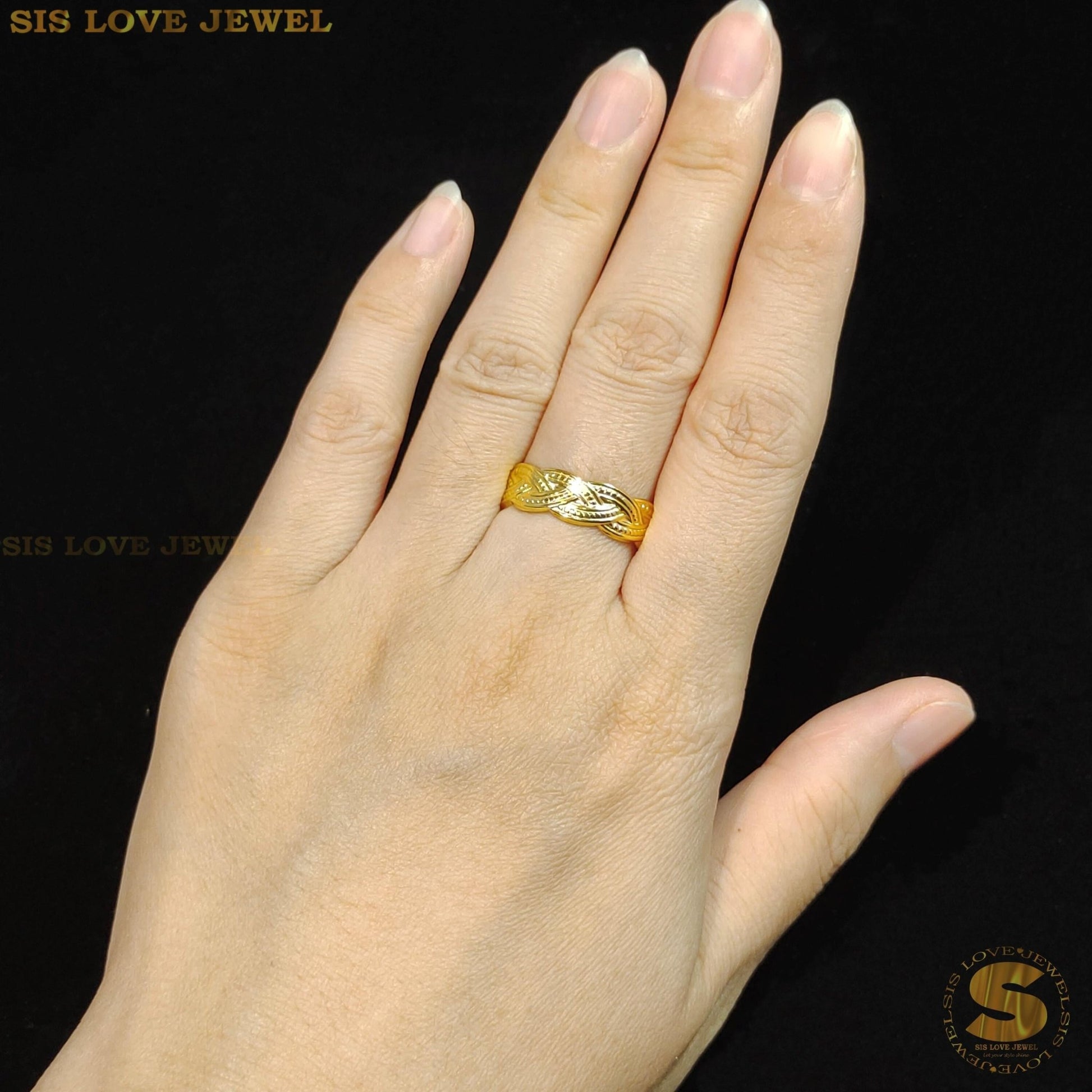 Twisted Adjustable Ring R078