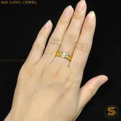 Twisted Adjustable Ring R078