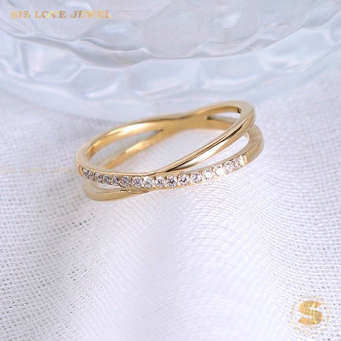 Zirconia Cross Allure Ring R015