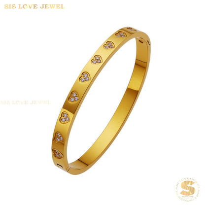 Zirconia Love Bangle H092